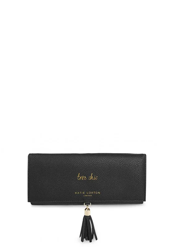 Katie Loxton Tassel Jewellery Roll, Black