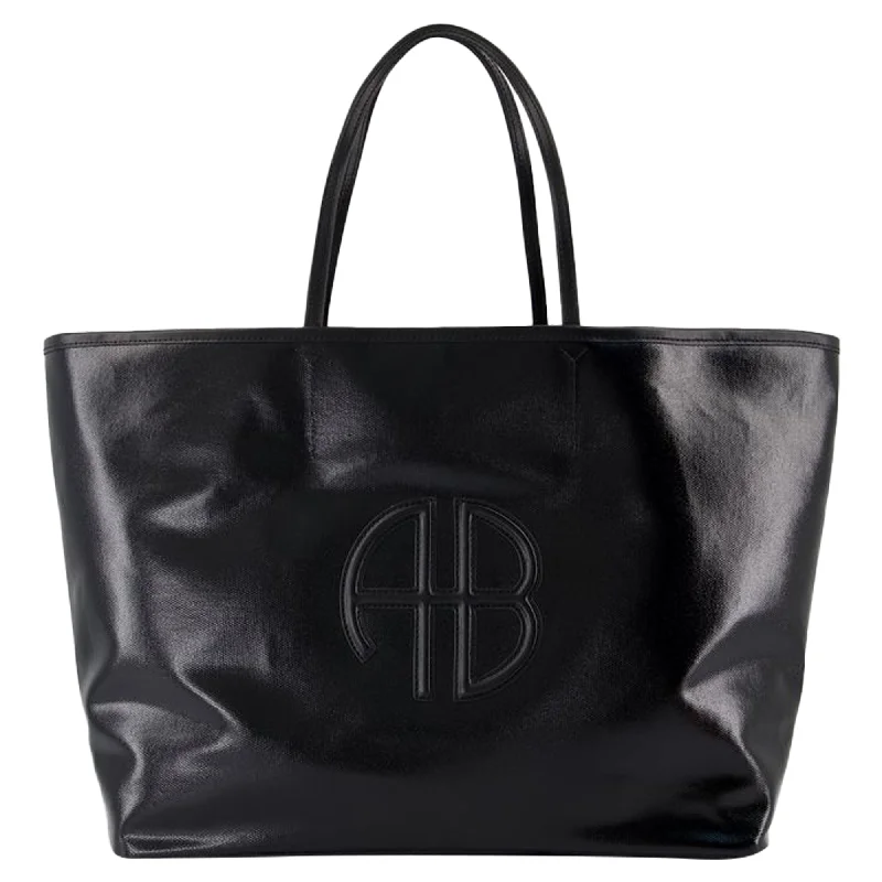 Emma Shopper Bag - ANINE BING - Cotton - Black