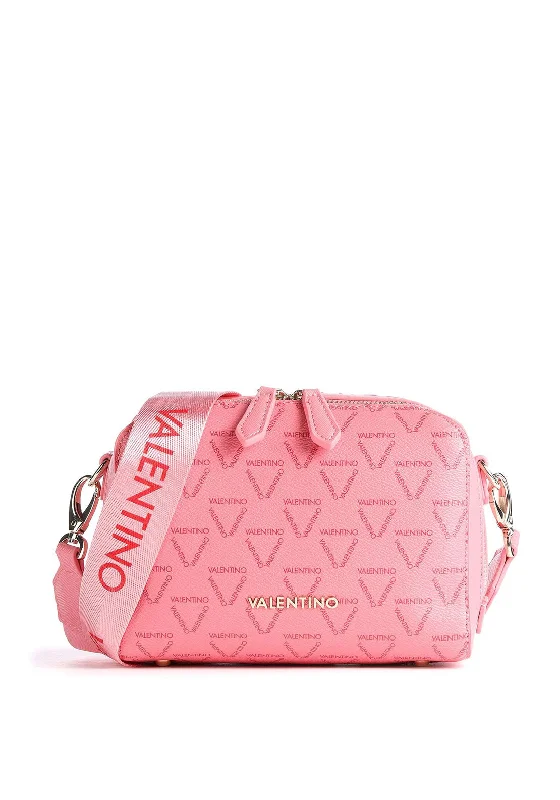 Valentino By Mario Pattie Logo Print Crossbody Bag, Rose