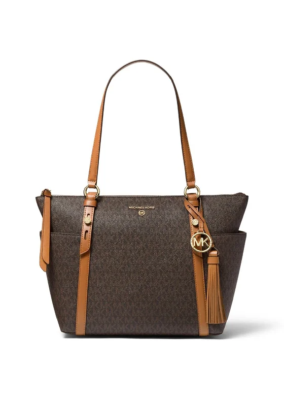 MICHAEL Michael Kors Sullivan Medium Tote Bag, Brown & Acorn