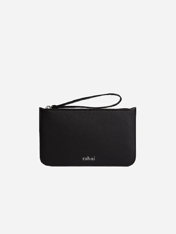 Sakura Piñatex Leather Vegan Mini Clutch | Black