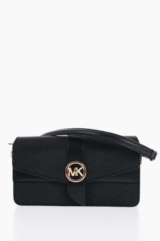 Michael Kors Saffiano Leather Greenwich Shoulder Bag