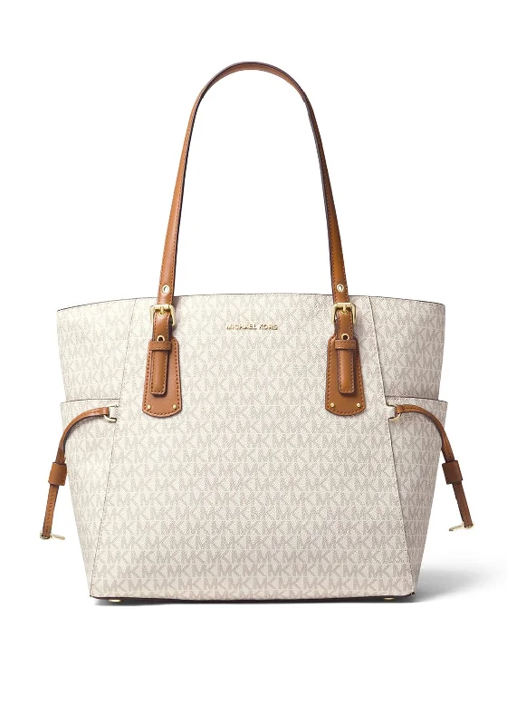 MICHAEL Michael Kors Voyager Logo Tote Bag, Vanilla