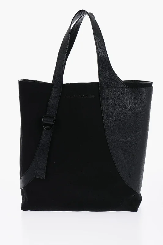 Alexander Mcqueen Leather Detailed Tote Bag With Logoed Buckle