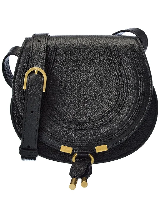 Chloé Marcie Small Leather Saddle Bag