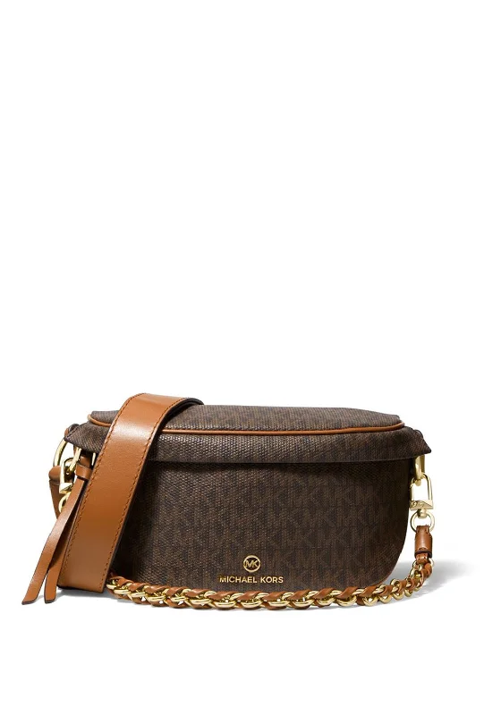 MICHAEL Michael Kors Extra-Small Slater Sling Pack, Brown & Acorn