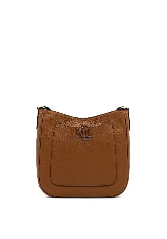 Ralph Lauren Logo Crossbody Bag, Tan