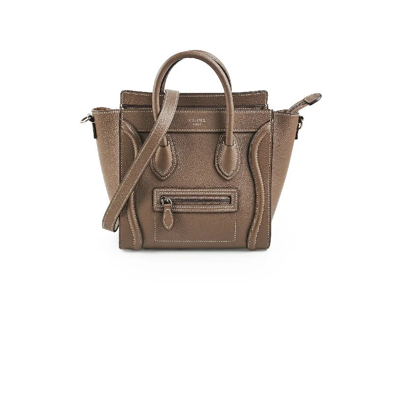 Celine Luggage Nano Taupe