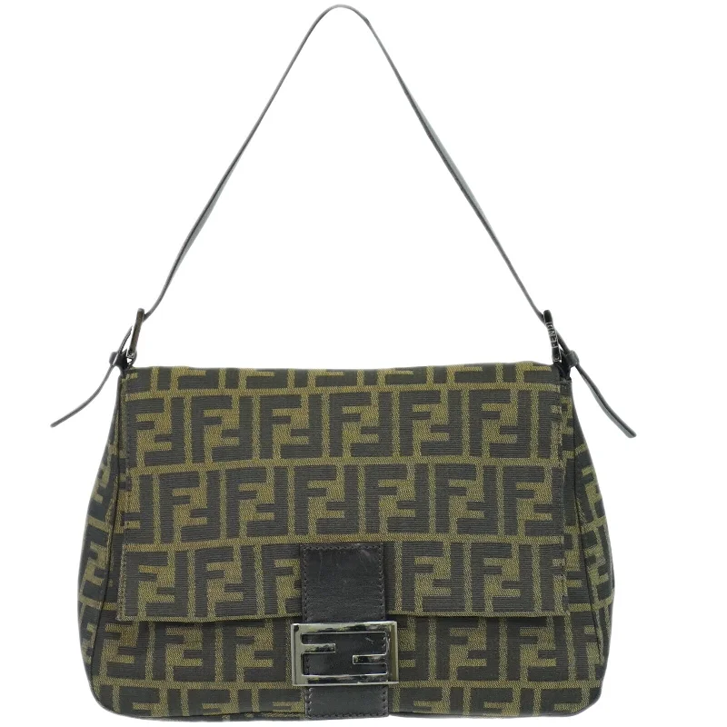 Fendi Mamma Baguette  Canvas Shoulder Bag (Pre-Owned)