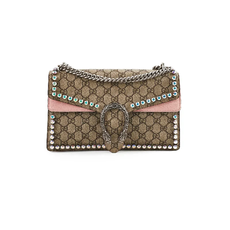 Gucci Crystal Embellished Dionysus Small Shoulder Bag