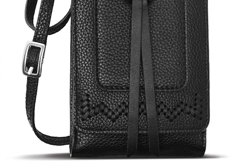 Women's Interlok Phone Organizer Bag In Black