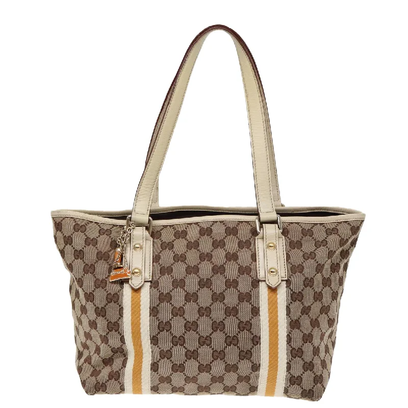 Gucci Sherry  Canvas Tote Bag (Pre-Owned)