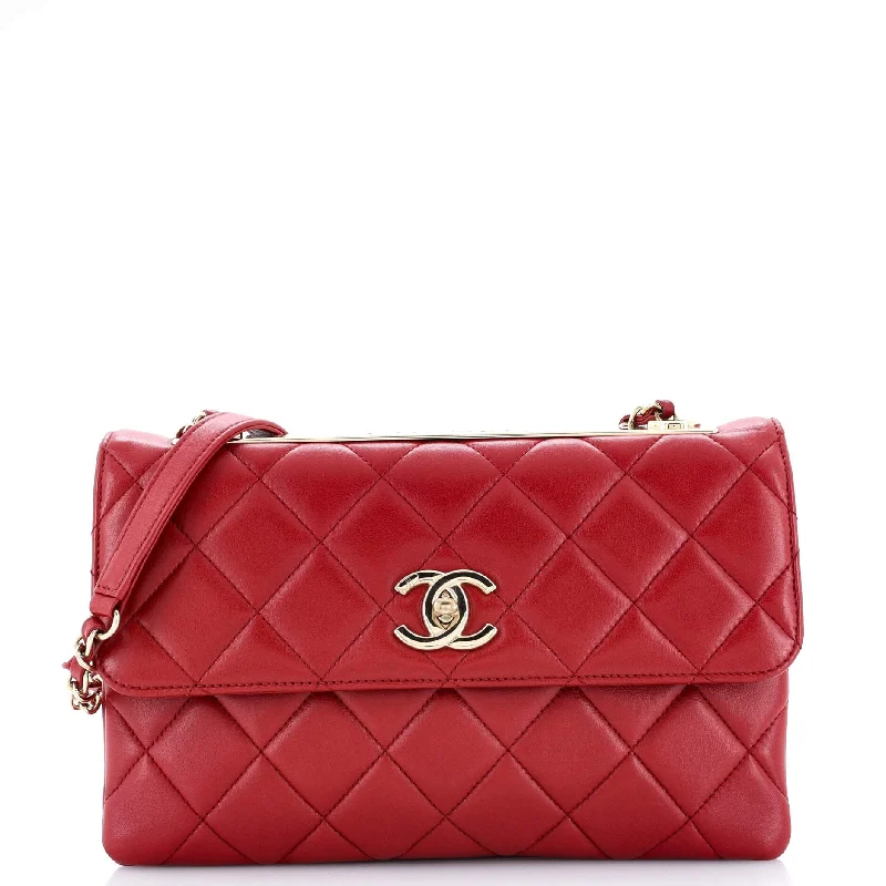 Trendy CC Flap Bag Quilted Lambskin Medium