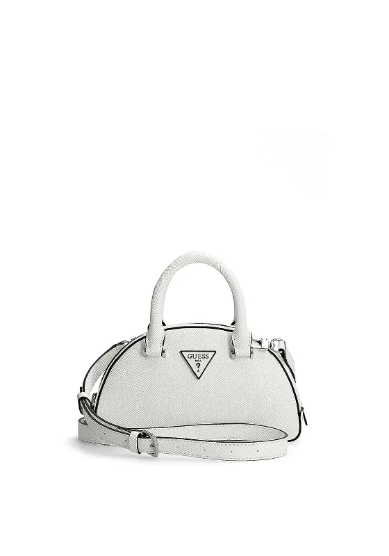 Guess Cordelia Mini Crossbody Dome Handbag, Ivory