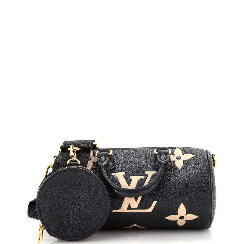 Papillon Handbag Bicolor Monogram Empreinte Giant BB