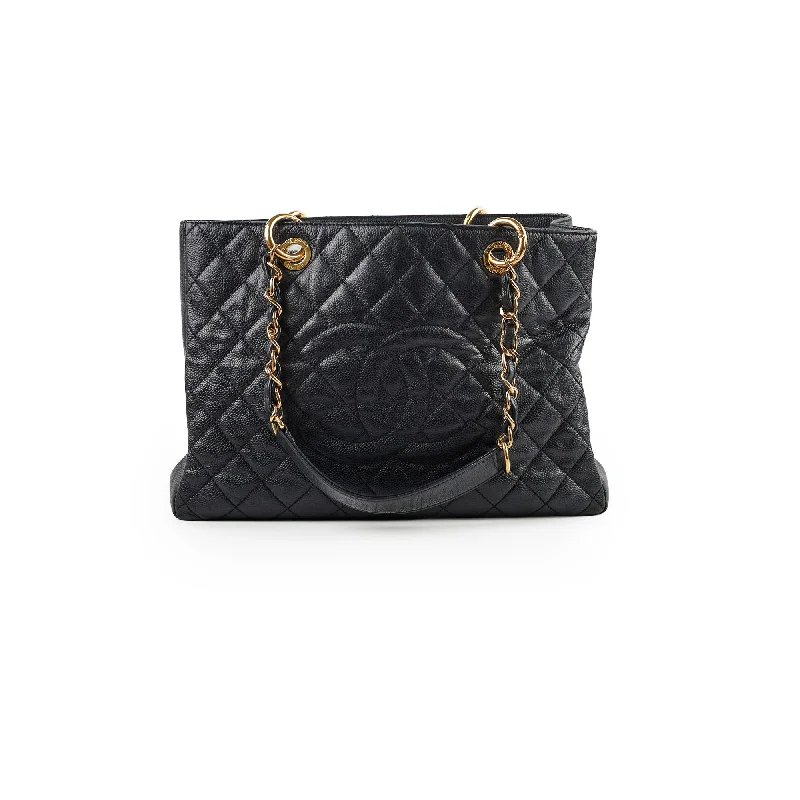 Chanel Caviar GST Grand Shopping Tote Black