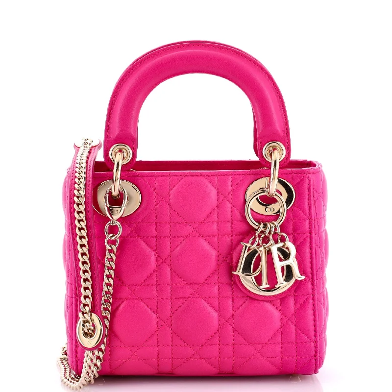 Lady Dior Chain Bag Cannage Quilt Lambskin Mini