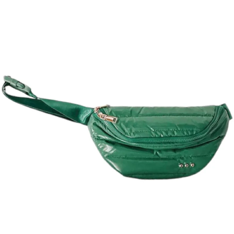 Women's Bum Bag In Emerald Green