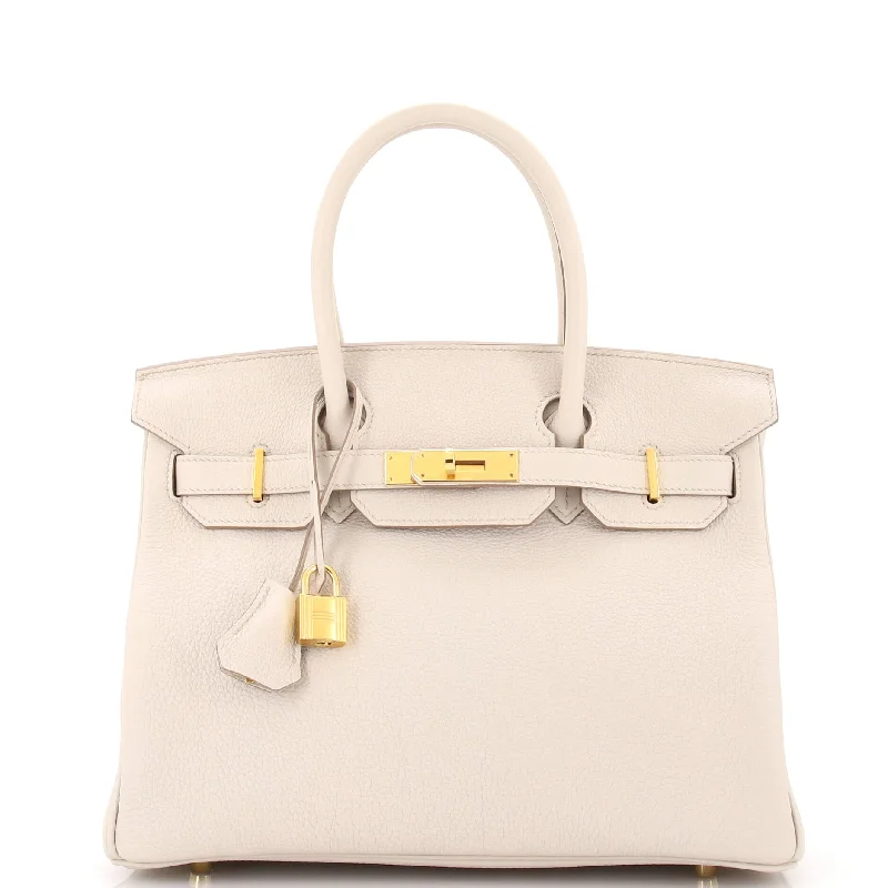 Birkin Handbag Light Togo with Gold Hardware 30