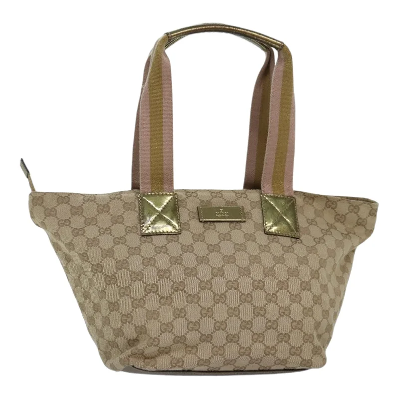 Gucci Gg Canvas  Canvas Tote Bag (Pre-Owned)