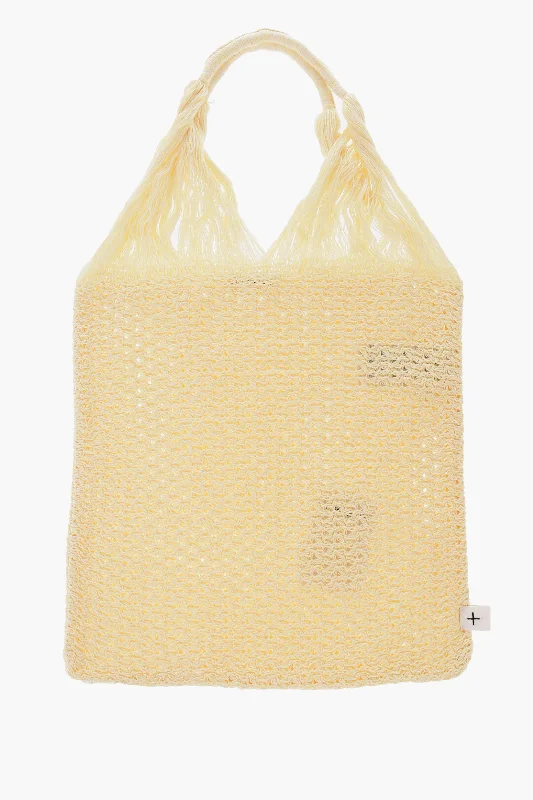 Jil Sander Double Color Knitted Tote Bag