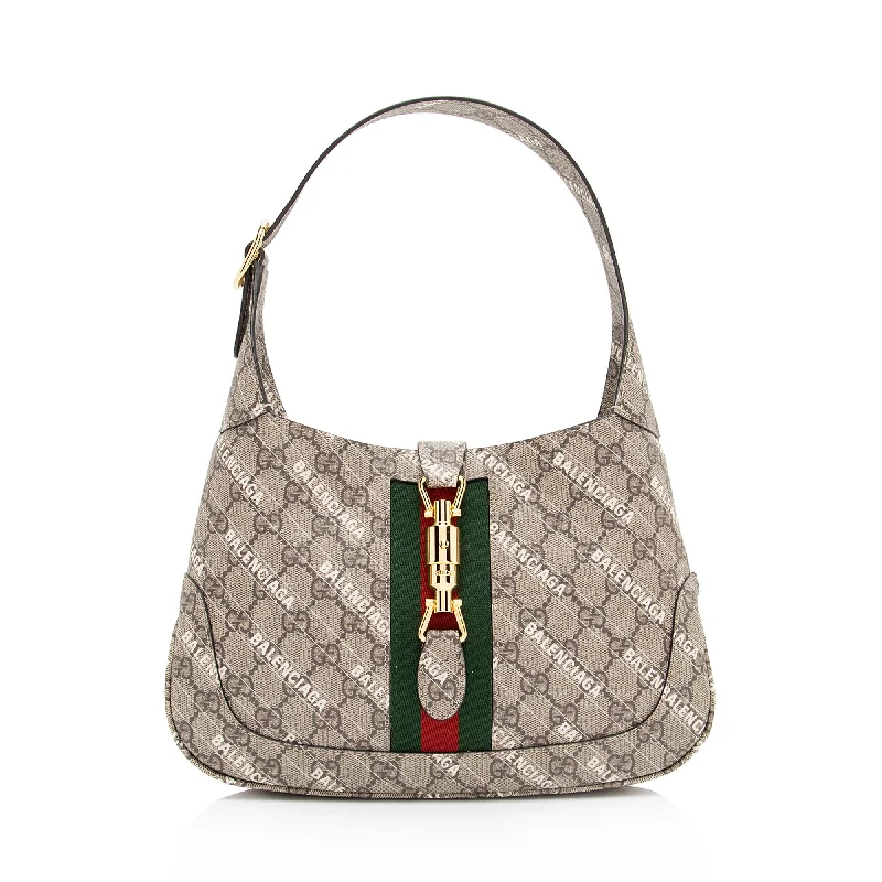 Gucci x Balenciaga GG Supreme The Hacker Project Jackie Small Shoulder Bag