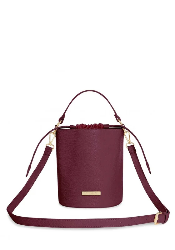 Katie Loxton Amara Crossbody Bucket Bag, Burgundy