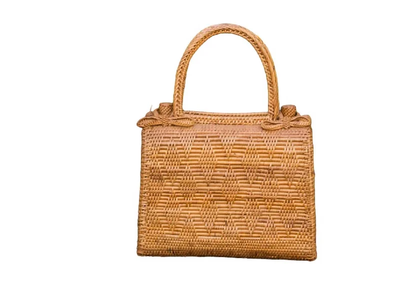 Women's Graca Bow Rattan Handbag