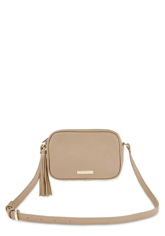 Katie Loxton Sophia Tassel Crossbody Bag, Taupe