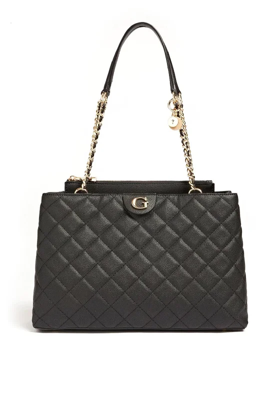 Guess Gillian Quilted Shopper Bag, Black