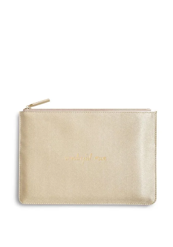 Katie Loxton Perfect Pouch Wonderful Mum, Shiny Gold