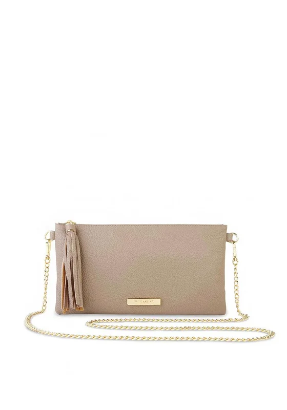 Katie Loxton Freya Tassel Crossbody Bag, Taupe