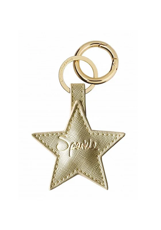 Katie Loxton Star Keyring Charm, Gold