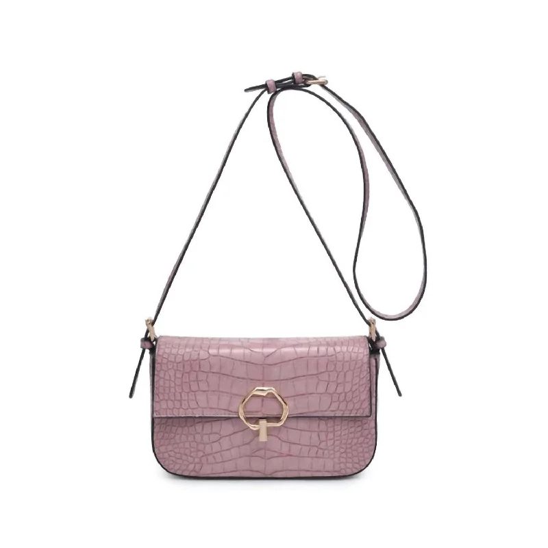 Women's Croco Ryerson Crossbody Bag In Mauve