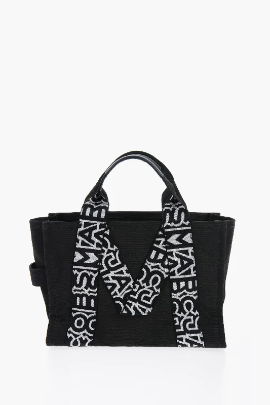 Marc Jacobs Canvas Tote Bag With Embroidered Monogram