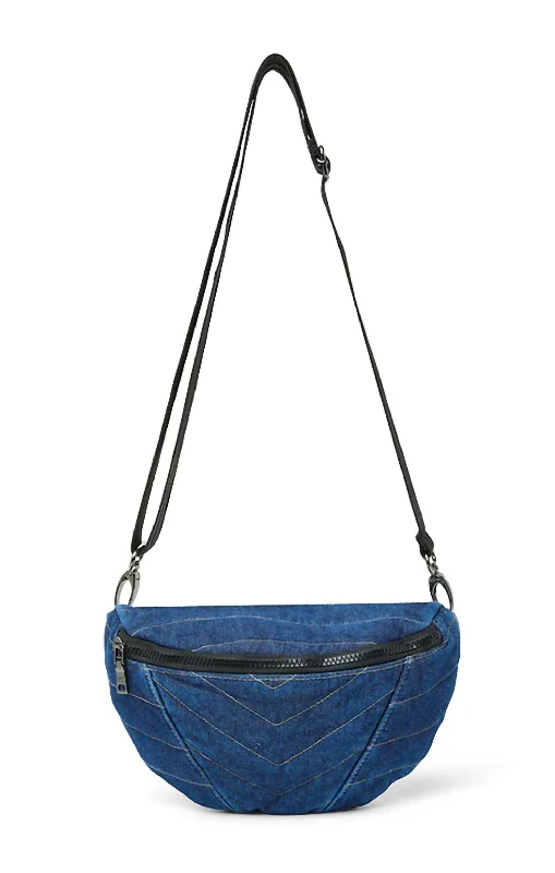 Women's Little Runaway Bag In Stone Washed Denim