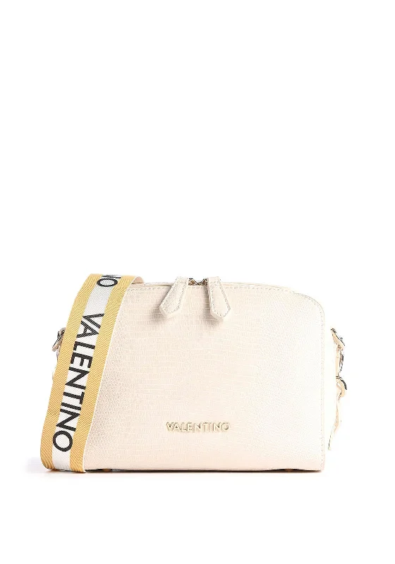 Valentino By Mario Pattie Snake Print Crossbody Bag, Cream