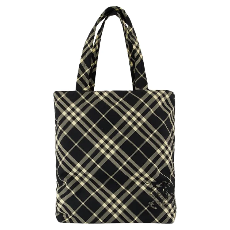 Classic Shopper Bag - Burberry - Synthetic - Black