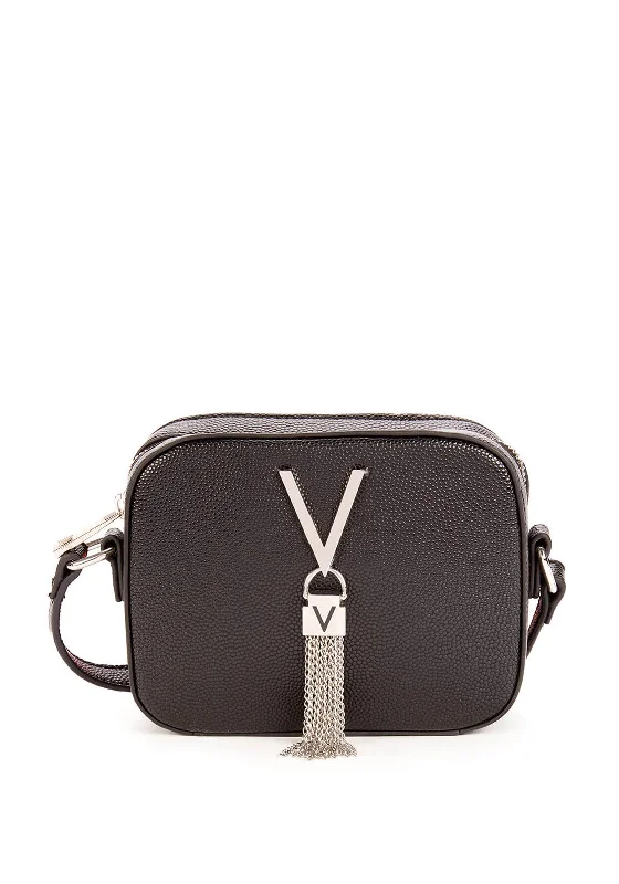 Valentino Handbags Divina Zip Around Crossbody Bag, Black