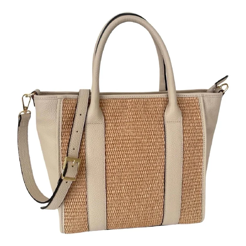 Nantucket Raffia Bag In Beige