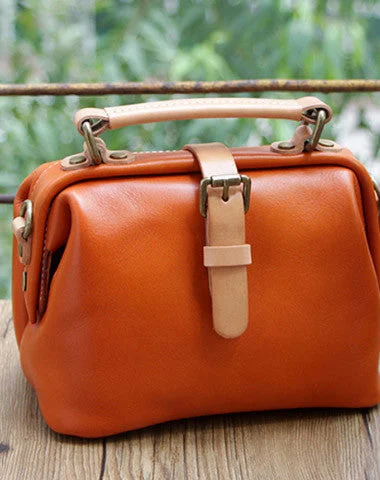 Handmade Leather doctor bag for women leather shoulder doctor bag crossbody bag