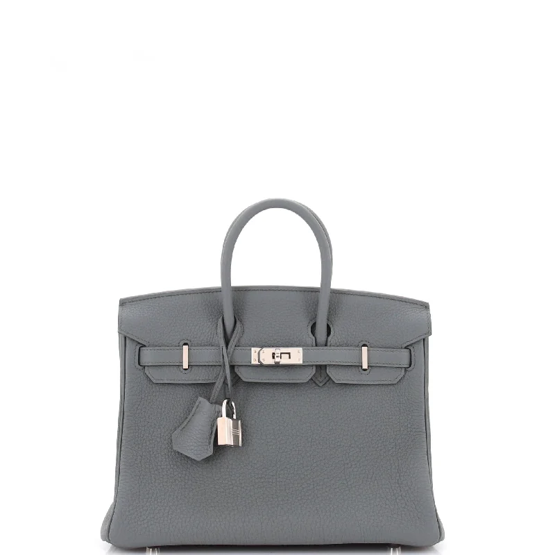 Birkin Handbag Vert Amande Togo with Palladium Hardware 25