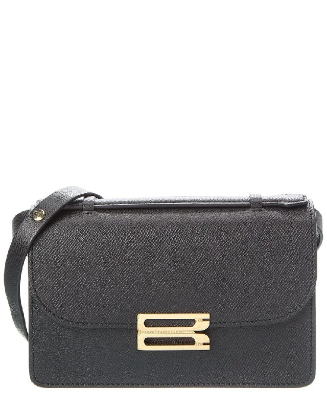 Victoria Beckham B Logo Leather Crossbody