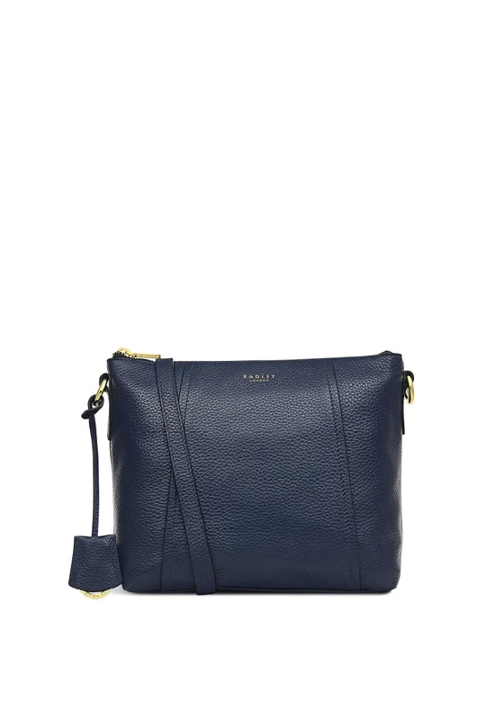 Radley Wood Street Medium Cross Body Bag, Navy