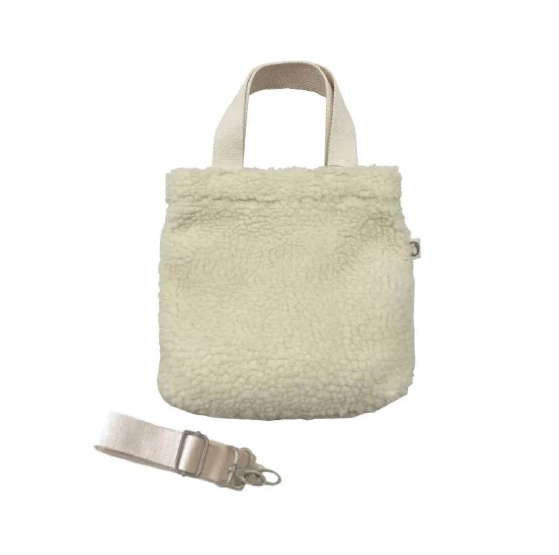 Women's Sherpa Midi Town Bag In White