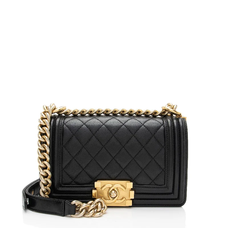 Chanel Lambskin Small Boy Bag