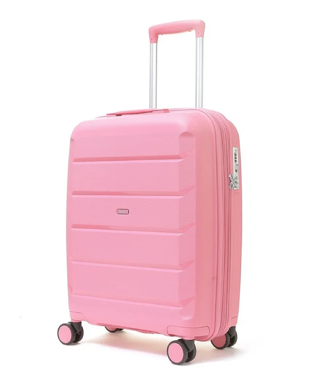 Tulum Expandable Hardshell Cabin Suitcase 55cm - Bubblegum Pink