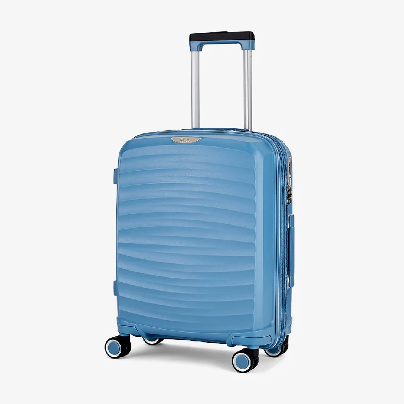 Sunwave Expandable Hardshell Cabin Suitcase 54cm - Pastel Blue