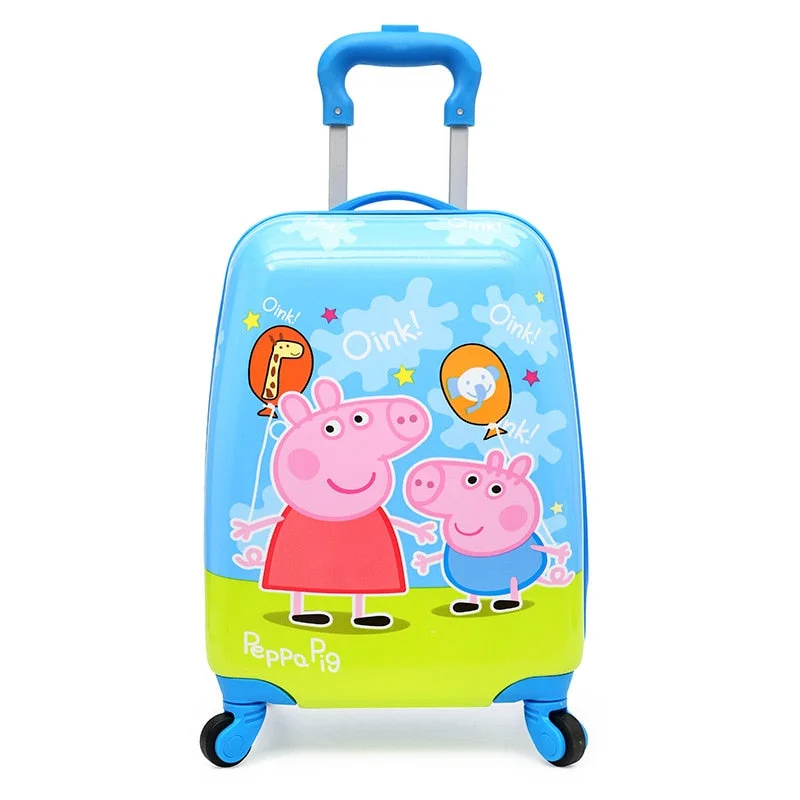 Suitcases And Travel Bags New Style Kids Carry-Ons Luggage 18 Inch Cartoon Universal Wheel Pull Rod