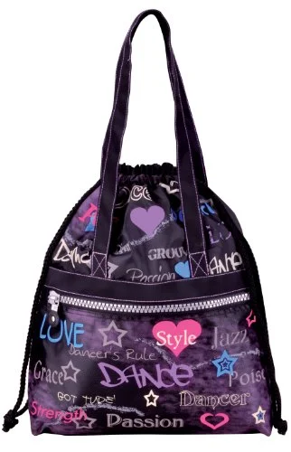 Dansbagz Attitude Drawstring Bag One Size Black